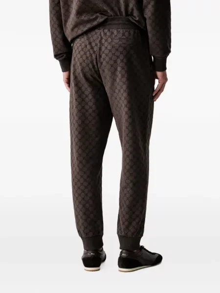 Pantaloni Joop! alergare cu autograf maro