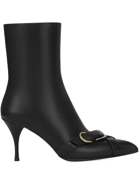 Cizme scurte Potamy din piele negru