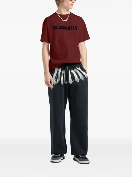 Tricou Palm Angels cu imagine roșu