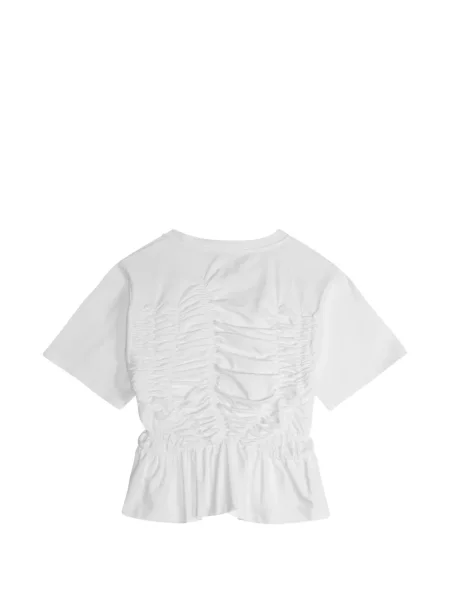 Tricou Cecilie Bahnsen cu volane alb