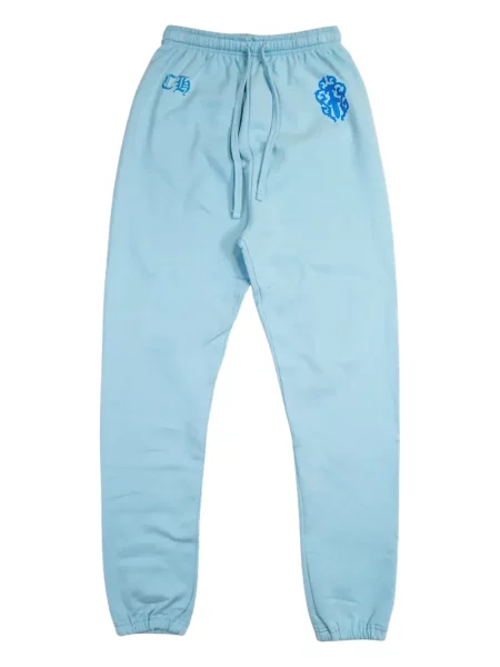 Kalhoty Chrome Hearts se srdcovým vzorem modré