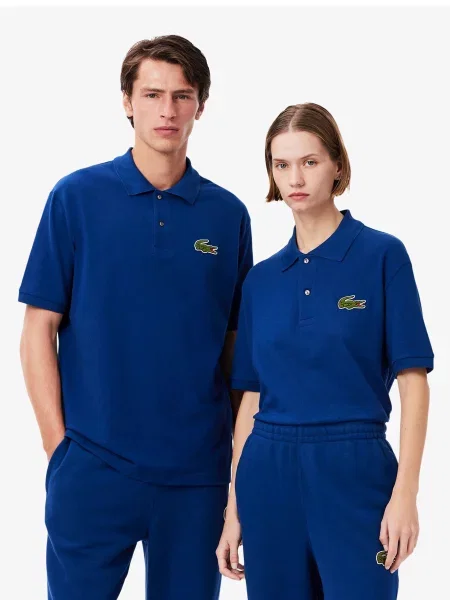 Поло Lacoste синій