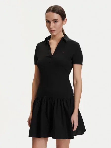 Tommy Jeans Rochie de zi negru