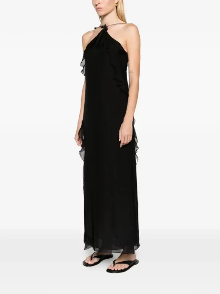 Rochie Sir cu gât halter negru