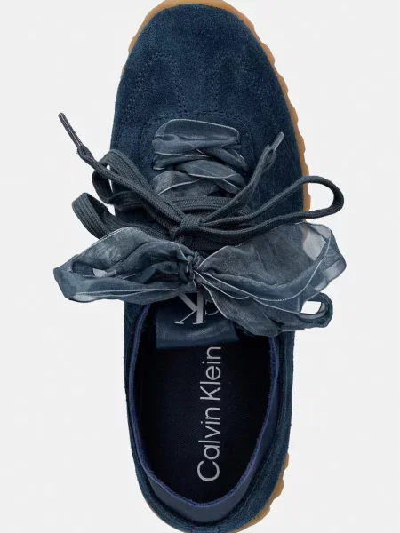 Calvin Klein Sneakers tornacipő | hasított bőr kék