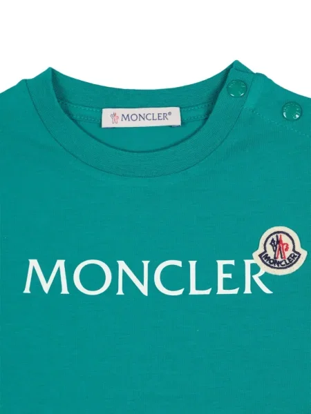Koszulka dziecięca Moncler Enfant zielona