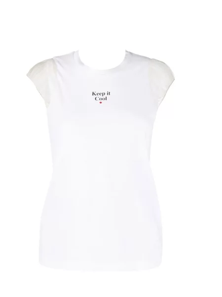 Tričko Dsquared2 s potiskem bílé
