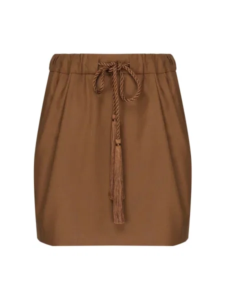 Spódnica Max Mara wełniana brązowa