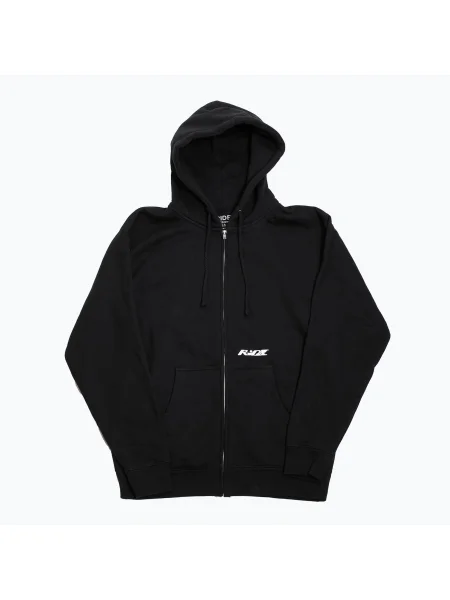 Hanorac bărbați RIDE Techno FZ black negru