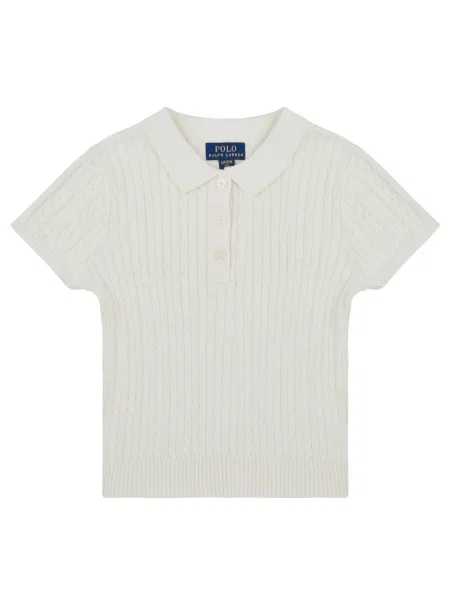 Tricou polo copii Polo Ralph Lauren alb