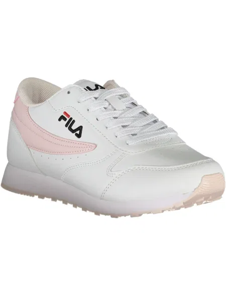 Lniane sneakersy Fila białe