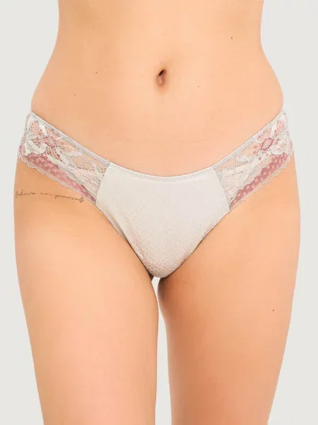 Женские стринги с низкой посадкой сірі