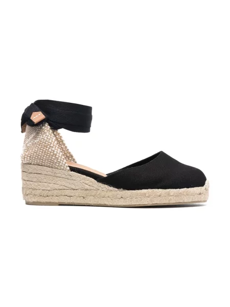Espadryle Castaner skórzane czarne