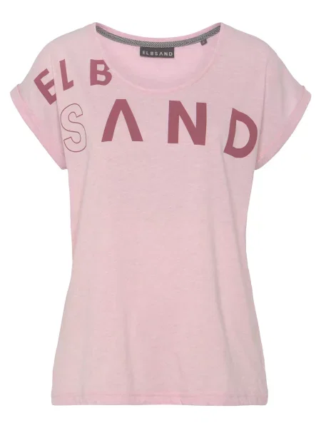 Elbsand Tricou roz amestecat roșu