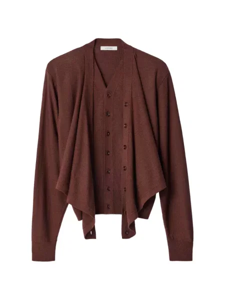 Cardigan Lemaire de lână maro