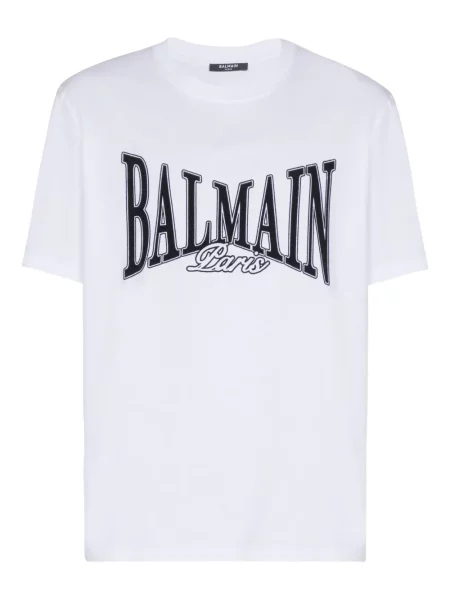 Tricou Balmain cu imagine alb