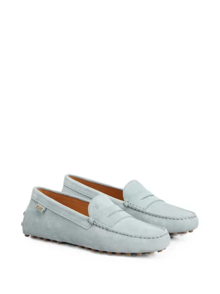 Pantofi loafer Tod's din piele de căprioară albastru