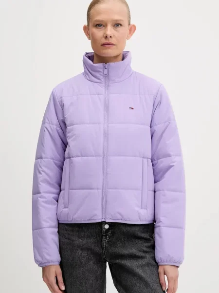 Яке Tommy Jeans лилаво зимен модел виолетово