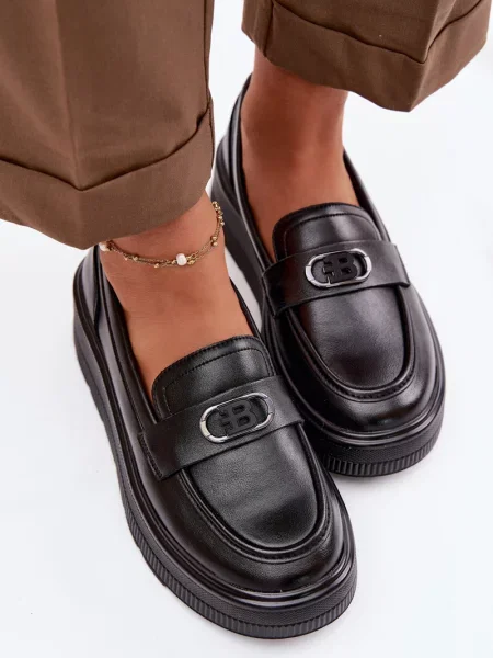 Kožené mokasíny Vinceza černé