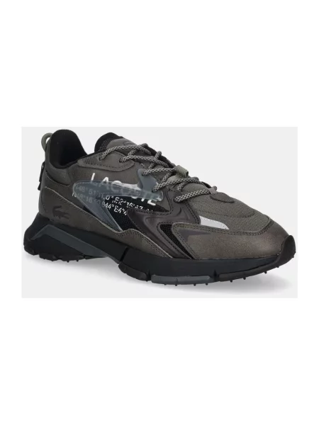 Sneakersy Lacoste skórzane zielone