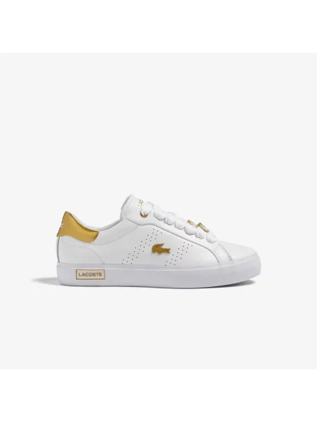 Lacoste Skórzane Buty Sportowe Powercourt białe