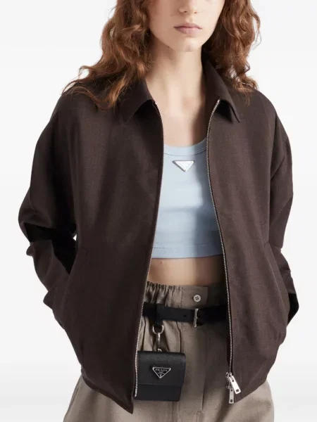 Top Prada tricotate albastru