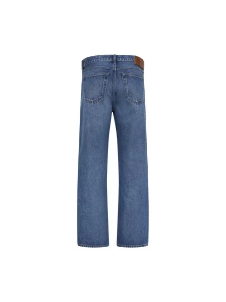 Blugi drepți Calvin Klein Jeans albastru