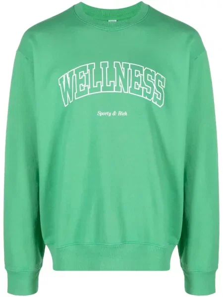 Hanorac Sporty & Rich cu imagine verde