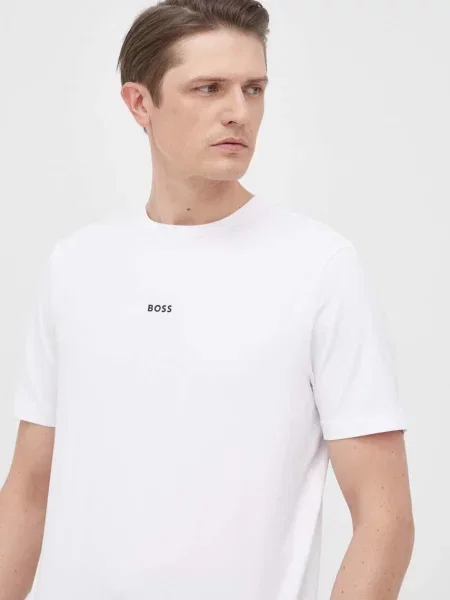 BOSS Orange tričko s bavlnou TChup bílé