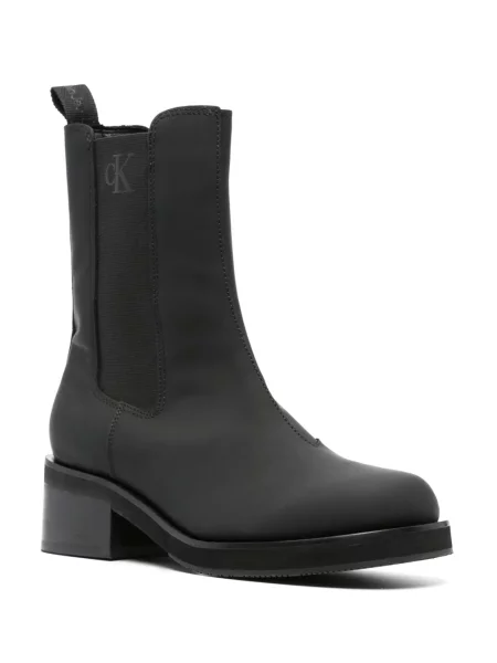 Botine chelsea Calvin Klein Jeans din piele negru