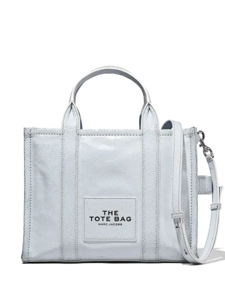 Geanta de piele Marc Jacobs din piele gri