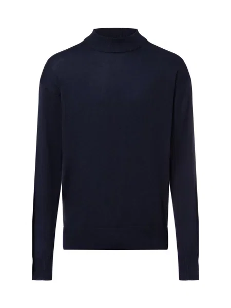 Scotch & Soda sweter z dzianiny Mężczyźni Sztuczne włókno jednolity S niebieski