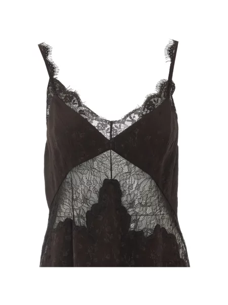 Rochie Pinko din dantelă maro