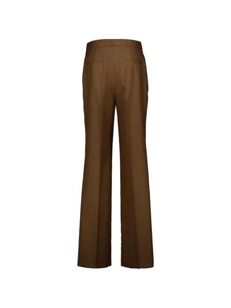 Pantaloni Gabriela Hearst cu cataramă maro