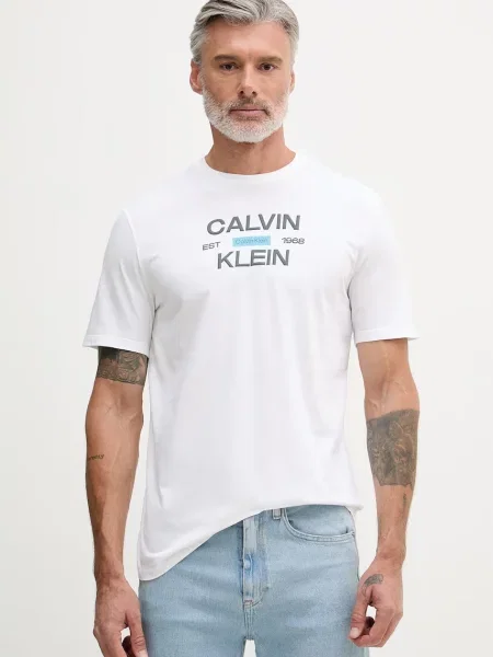 Calvin Klein Jeans tričko pánske biela