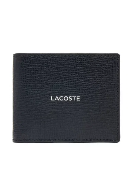 Lacoste portfel RFID skórzany czarny