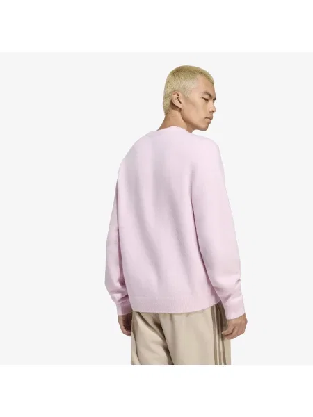 Πουλόβερ adidas Trefoil Essentials Fully Knit Sweater Clear Pink M ροζ