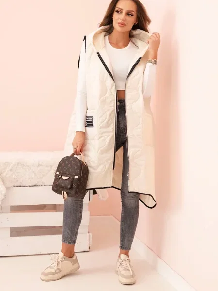 Kamizelka Kesi Włoski z kapturem czarna