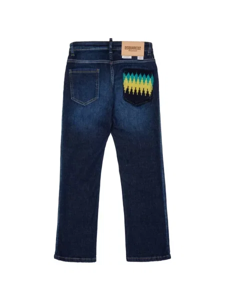 Jeansy dziecięce Dsquared2 niebieskie