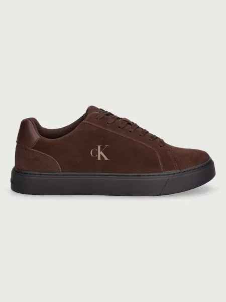 Calvin Klein CLASSIC CUPSOLE LACEUP SU sportcipő férfi velúr barna