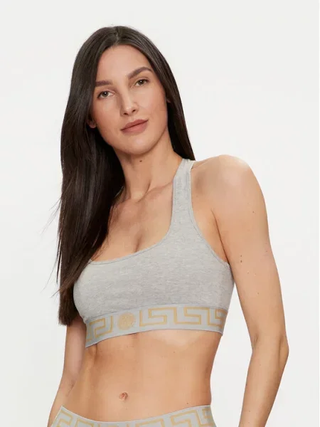 Versace Бюстгальтер-топ сірий