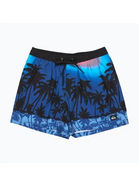 Pantaloni scurți de baie pentru bărbați Quiksilver Everyday Printed Volley monaco blue thermotropics albastru