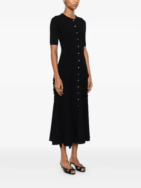 Rochie midi Sandro tricotate negru