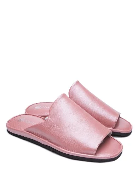Pellagio Тапки Женское кожа розовый