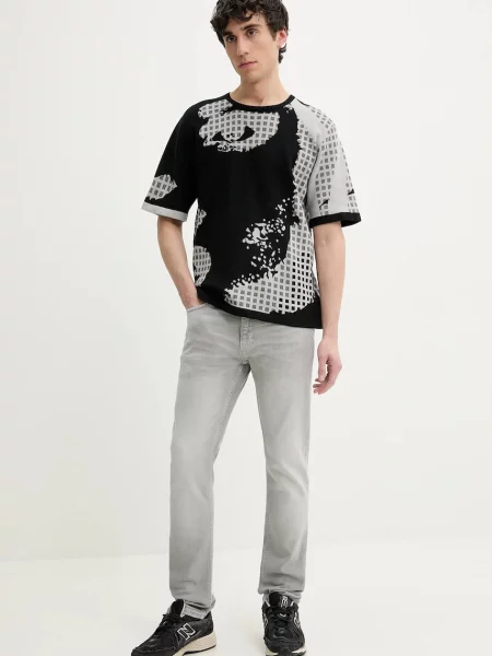Светр Desigual PALERMO легкий чорний