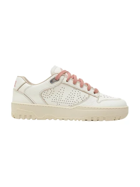 Sneakersy P448 skórzane beżowe