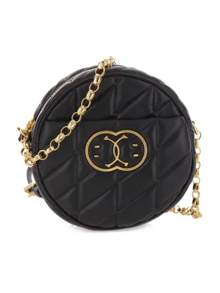 Torebka crossbody Moschino skórzana pikowana czarna