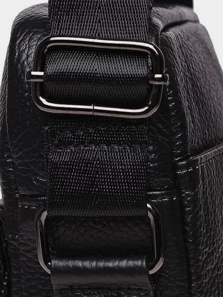 Кожаная сумка кросс-боди Borsa Leather черная