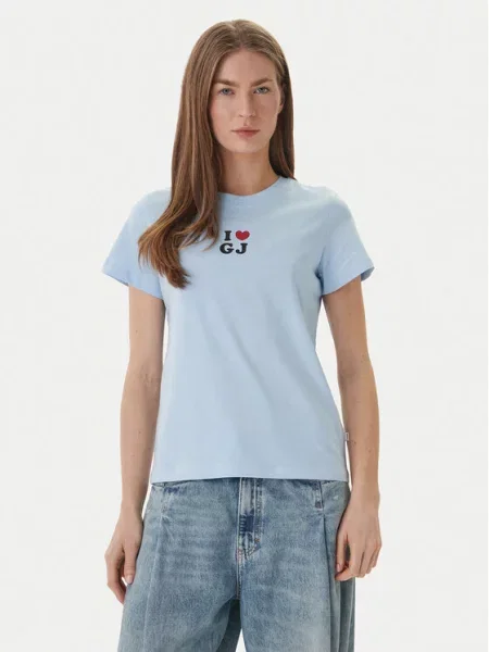 Guess Jeans T-Shirt Błękitny niebieska