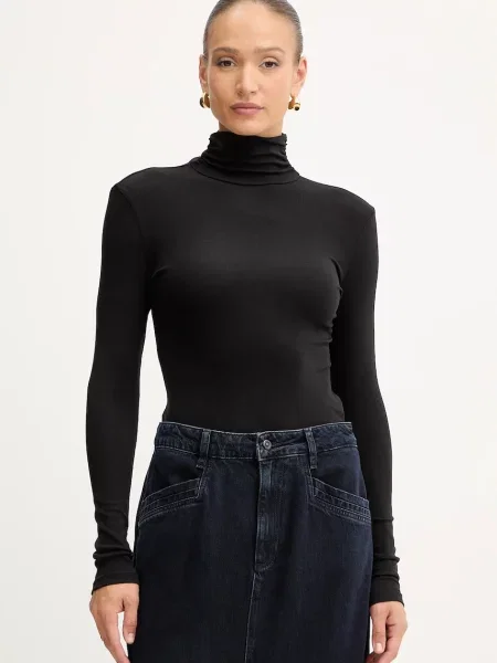 Tricou cu mânecă lungă Boss Orange negru